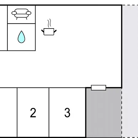 Three-bedroom In Casa de Férias Dannemare